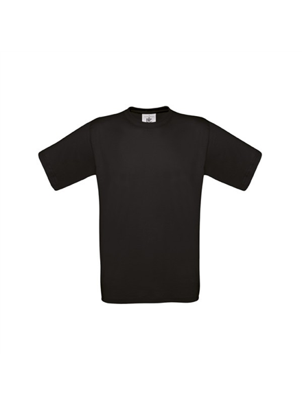 T-shirt μονόχρωμο μαύρο