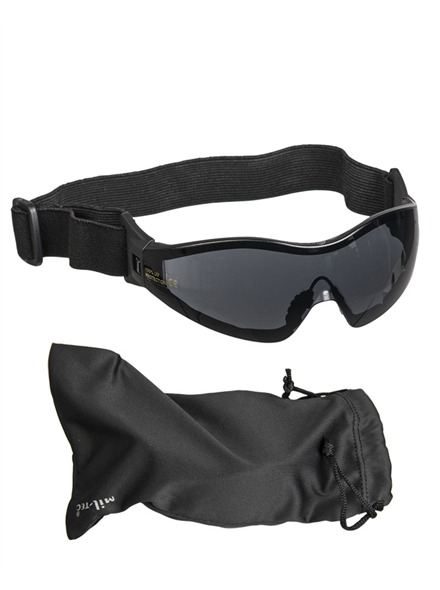 Γυαλιά smoke para protective goggles Miltec μαύρα