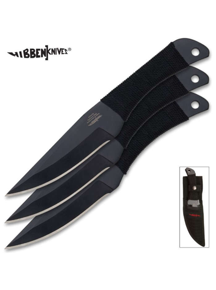 Μαχαίρια ρίψης Gil Hibben Black Triple Pro Throwing Knife Set