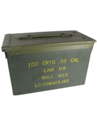 Μεταλλικό κουτί πυρομαχικών cal 50