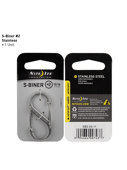 S-Biner #2 Nite Ize stainless steel